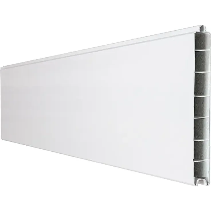 GroJa BasicLine Steckzaun Schmal, Sichtschutz aus robustem PVC, 180 x 15 cm, Weiß