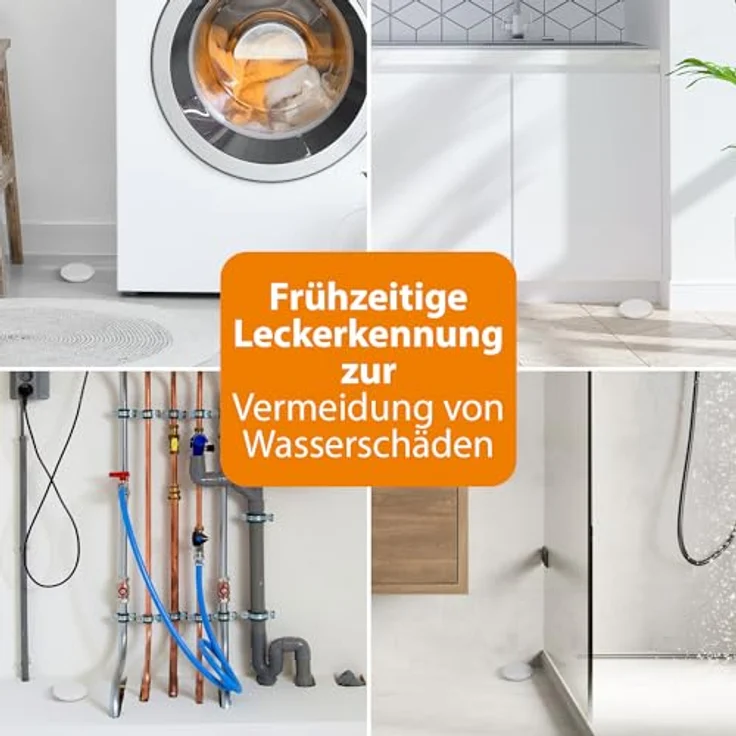 smartwares SMARTWARES Wassermelder FWA-184, WLAN Rauch- und Hitzewarnmelder, weiß – Bild 5