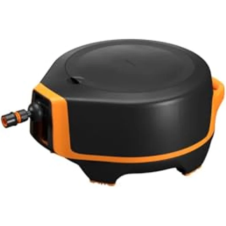 Fiskars X-series Automatische Schlauchtrommel XL, 25 m Schlauchlänge, 360°-Drehung, leicht manövrierbar, inkl. Zubehör – Bild 2