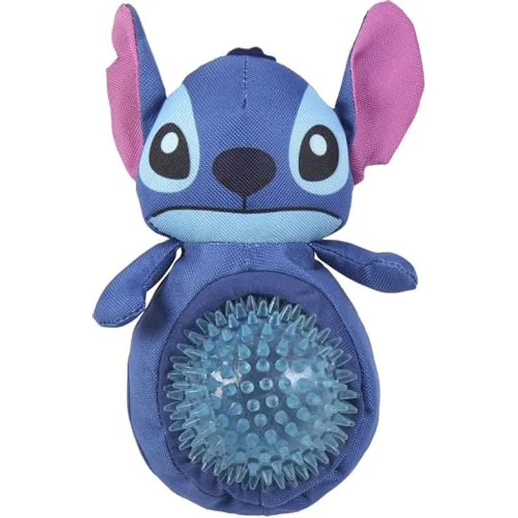 Cerda Disney Stitch Hundespielzeug Ball, robustes Beißspielzeug aus Polyester für gesunde Zähne und Kauvergnügen