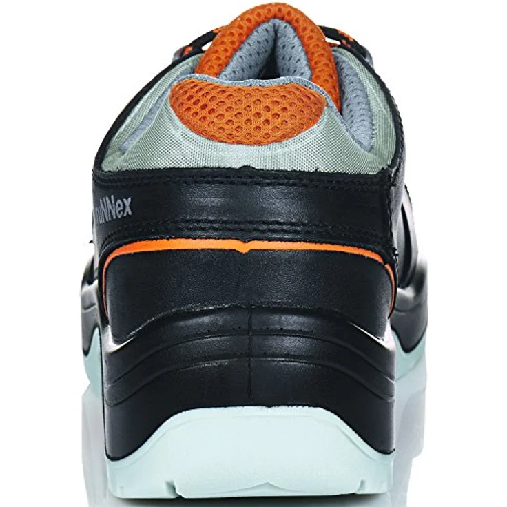ruNNex RUNNEX® S3-Sicherheitshalbschuhe TeamStar, hydrophobiertes Glattleder, Aluminium-Zehenschutzkappe, SRC rutschhemmend, Schwarz – Bild 6