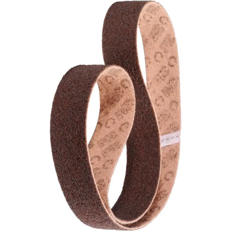 3M Vlies-Schleifband (A) SC-BL, 75 x 2000 mm, braun, hochbelastbar, Körnungsvergleich: 100