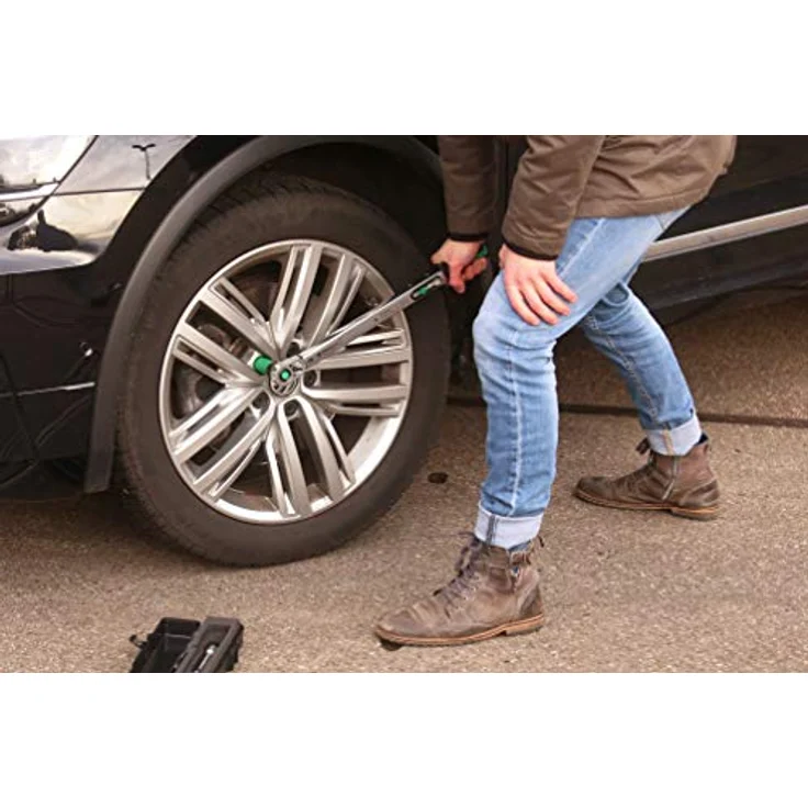 STAHLWILLE Drehmomentschlüssel Set für Radwechsel 721QR/20/3/1 l Drehmomentschlüssel 40-200 N·m l 1/2“ Steckschlüssel 17+19+21 mm, Verlängerung l Made in Germany – Bild 4