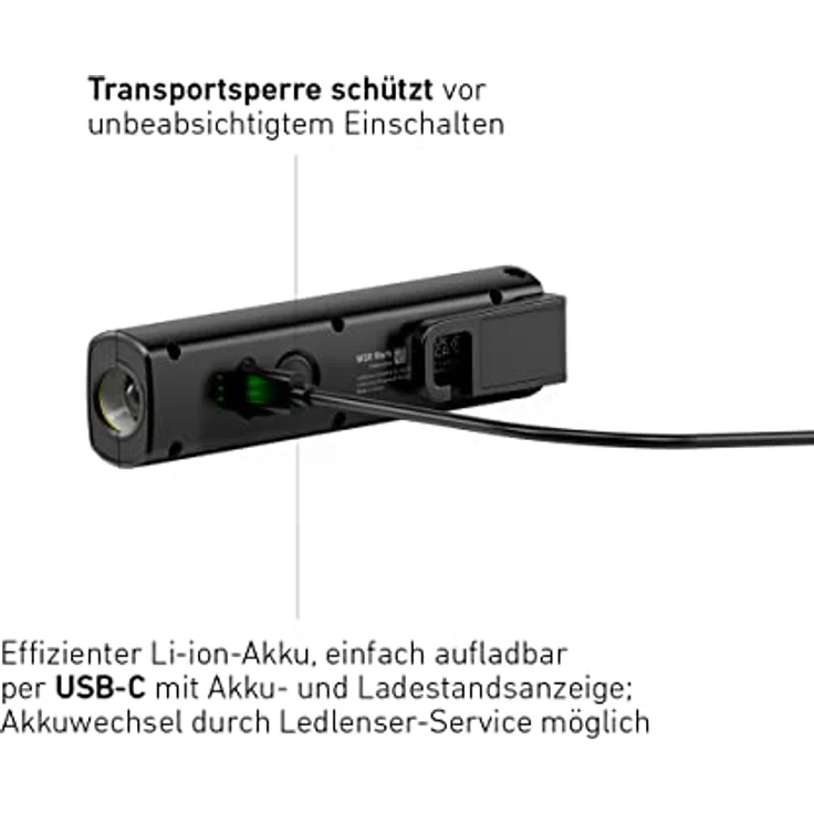Ledlenser W5R Work Stablampe LED Werkstatt | KFZ Lampe 600 Lumen | LED Baulampe mit Akku | 6 Stunden Leuchtdauer | Werkstattlampe | LED Lampe | Arbeitsleuchte aufladbar | 170 Meter Leuchtweite – Bild 3