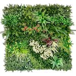 Primaflor Kunsthecke Jade B, UV-beständige Heckenmatte, 100x100 cm, flexible Montage, schalldämmend