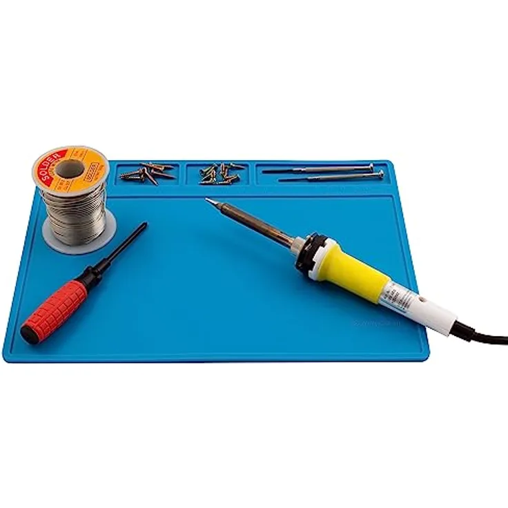 Silikon-Lötmatte McPower ''LM-11'' 28x20cm, Hitzebeständig, Antistatisch