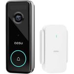 Aosu Video-Türsprechanlage Video Doorbell Ultra V8S0.GAEU01000, 5MP Ultra HD, 166° Sichtfeld, 180 Tage Akkulaufzeit, 8-GB-Speicher, kompatibel mit Alexa und Google Assistant