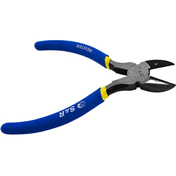 S&R Seitenschneider 180x24 mm, Hochwertiger 55 High Carbon Stahl, phosphatierte Schneidbacken, integrierte Zange, doppelt ummantelte Griffe – Bild 5