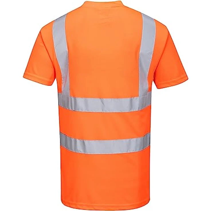 Portwest Herren Warnschutz T-Shirt Atmungsaktiv, Klasse 2 Gr. XXXXL – Bild 3