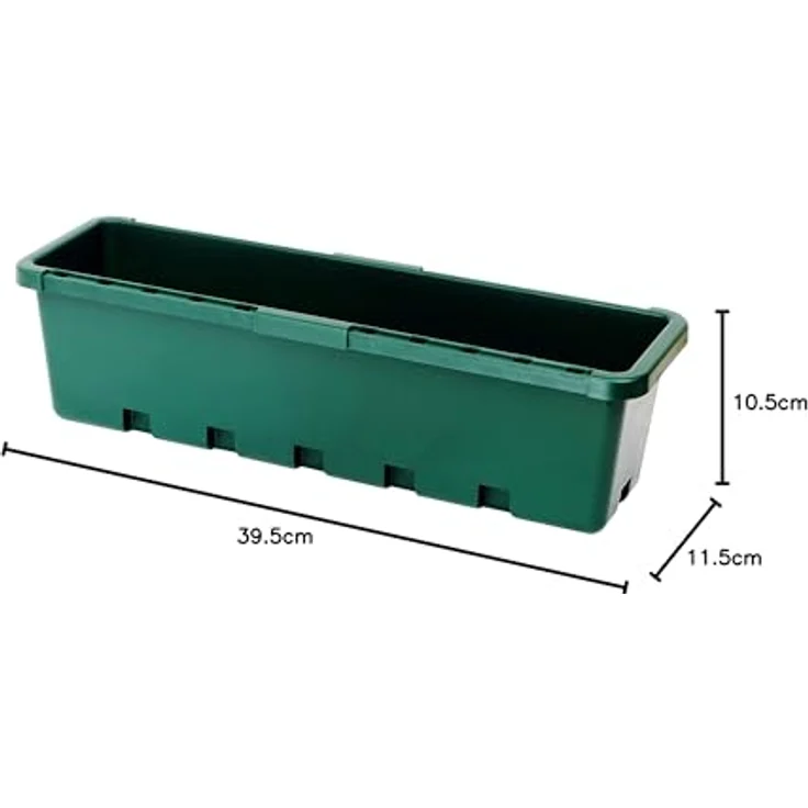 GreenLife Hochbeet / Kräuterbox 5 Stück, grün, integrierter Zwischenboden, 5er Set – Bild 3