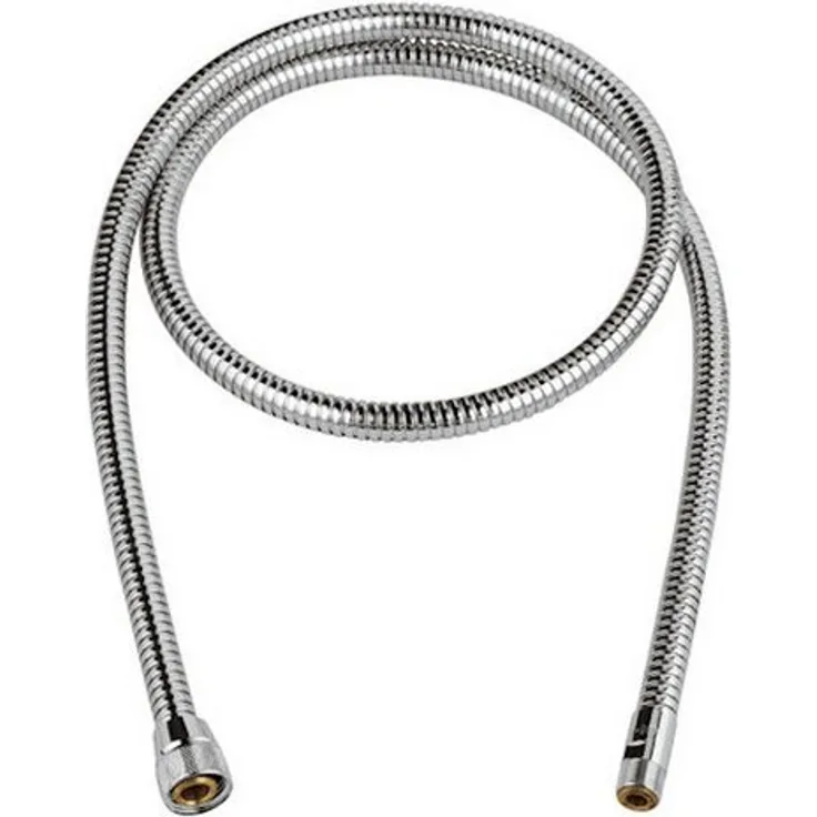 Grohe Brauseschlauch Metallbrauseschlauch 1/2 Zoll x M15/1 x 1400 mm für Spültischbatterien, verchromt - Passend zu K4 33 782 und ZEDRA 32 462