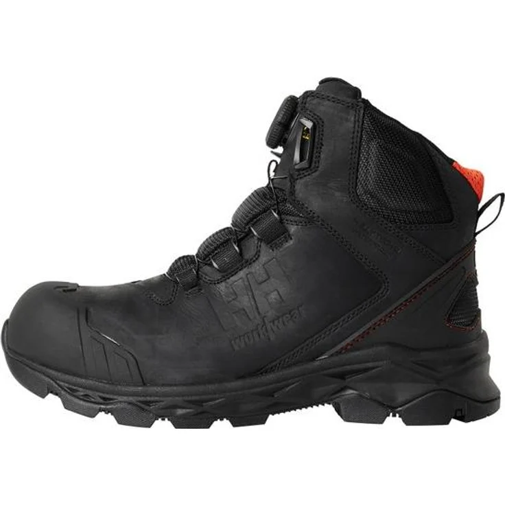 Helly Hansen OXFORD MID BOA S3 HT Sicherheitsschuhe, metallfrei, wasserdicht, schwarz, Gr. 37