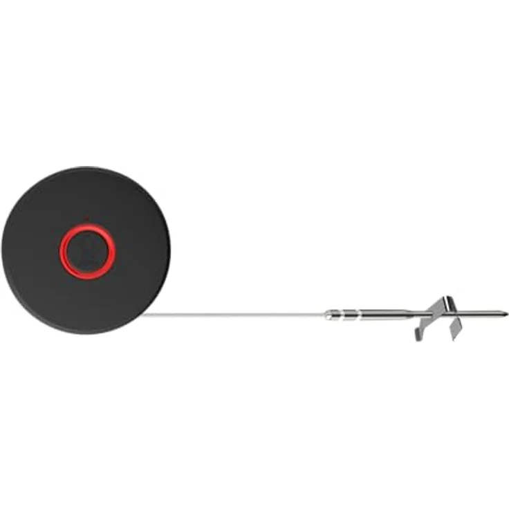 Weber Smart Thermometer mit Grillrost- und Fleischfühler, misst Grill- und Kerntemperatur, drahtlose Verbindung zur Weber App, Schwarz (3400590) – Bild 1