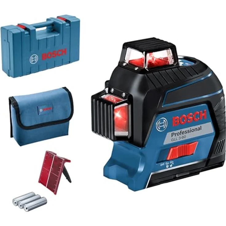 Bosch Professional Linienlaser GLL 3-80, mit 4 x 1,5 V-LR6-Batterie – Bild 2
