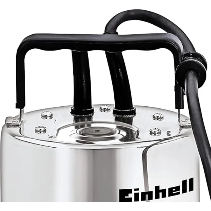 Einhell Schmutzwasserpumpe GC-DP 1020 N (1000W, Ø20mm Fremdkörper, 18.000L-h Förderleistung, Schwimmerschalter, Tragegriff, inkl. Universalanschlüsse) Tauchpumpe – Bild 3