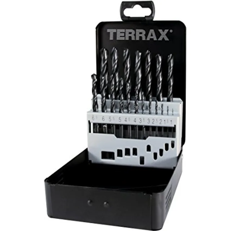 RUKO Terrax Spiralbohrer Satz DIN 338 HSS-R, rollgewalzt, 1-10 mm, erhöhte Bruchsicherheit