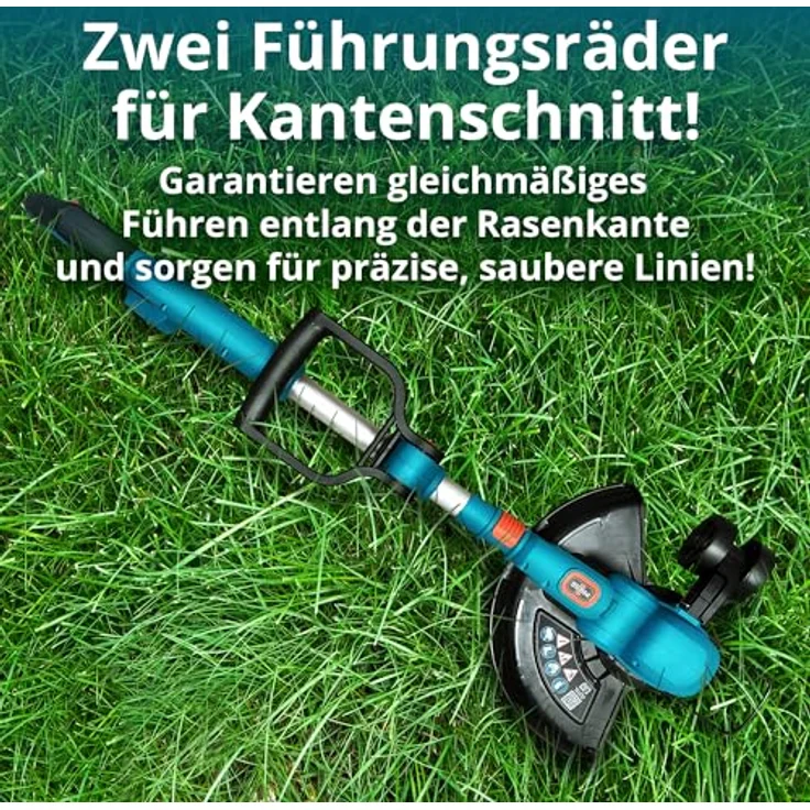 Könner & Söhnen Akku-Rasentrimmer KS CST-20V, 2-in-1 Rasentrimmer & Kantenschneider mit Teleskopstange, 20 V Motor, Automatische Fadenspule, Ergonomischer Griff – Bild 6