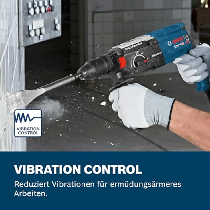 Bosch Professional Bohrhammer GBH 2-28 (880 Watt, mit SDS-Plus Aufnahme, bis 28 mm Bohr-Ø, Rückschlag-Schutz, L-Boxx Systemkoffer, ohne Schnellspann-Bohrfutter) – Bild 6