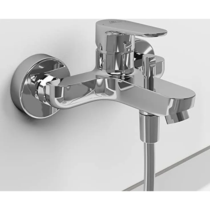 Ideal Standard Cerafine O Badearmatur, Aufputz Chrom mit FirmaFlow Kartusche, Eco-Einstellung und Heißwassertemperaturbegrenzer – Bild 4