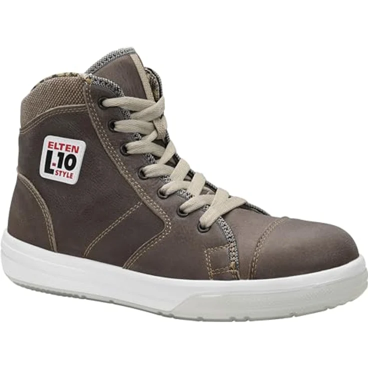 Elten EMOTION ESD S3, Sicherheitsschuhe aus Nubukleder im Vintage-Design, Gr. 44, Stahlkappe, rutschfeste TPU/PU Sohle – Bild 1