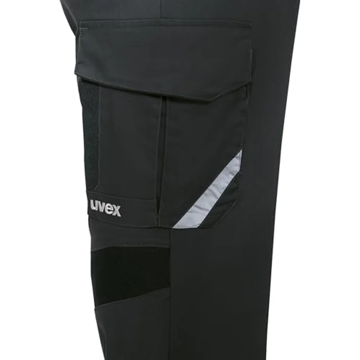 Uvex Safety, Latzhose uvex suXXeed industry, graphit, komfortable Arbeitsbekleidung mit CORDURA-verstärkten Taschen und OEKO-TEX Standard 100 – Bild 6
