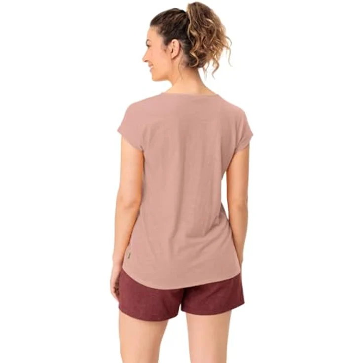 Vaude Moja IV, Damen Shirt aus 100% Bio-Baumwolle, atmungsaktiv, pink, Größe M – Bild 4