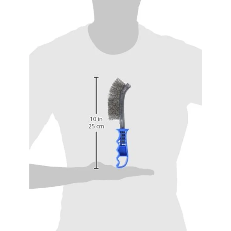 wolfcraft 1 Handdrahtbürste Kunststoffgriff, Stahl – Bild 6