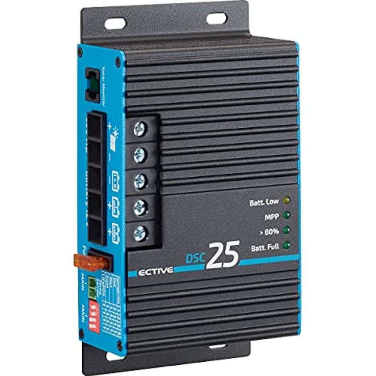 ECTIVE MPPT- Laderegler Dual DSC 25- 50V, 25A, 350 Wp, Bluetooth, Temperatursensor, PV Überlastungs- Überspannungsschutz-Solarregler, Ladegerät Controller, Solarkonverter, Solar Panel Regulator – Bild 1