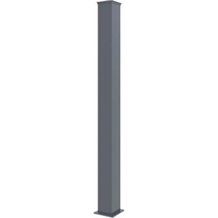 Casanoov Flügeltor EIGER 3,5m, Aluminium in grau, Höhe 160cm mit 2 Pfosten H.190cm – Bild 4