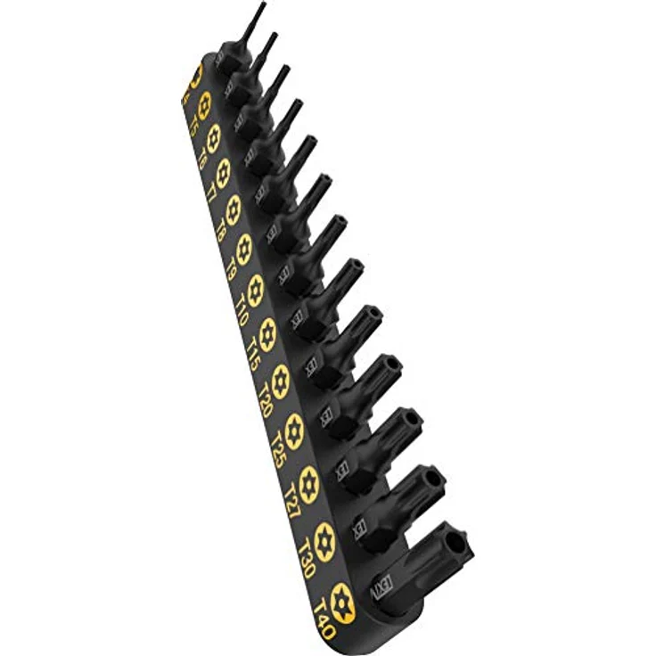 LEXIVON Torx Bit Set, 13-teilig (T4-T40), Tamper Resistant, S2-legierter Stahl, für Bosch, Makita, Milwaukee, inklusive Aufbewahrungsgehäuse (LX-301) – Bild 3