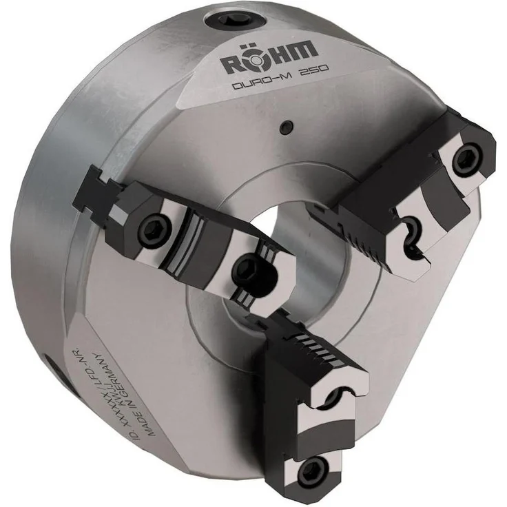 Magni DURO-M 160/3 K, Dreibacken-Drehfutter mit Planspirale und Durchgang Ø42, manuell betätigt, hohe Rundlaufgenauigkeit bis 0,02