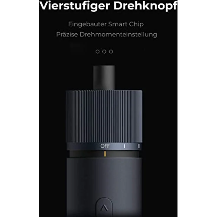 HOTO Akkuschrauber 12-in-1 Set, 4 N.m Elektrischer Schraubendreher mit LED-Licht, 3.6 V, 1500 mAh USB-C, S2-Stahl Bits, schwarz – Bild 3