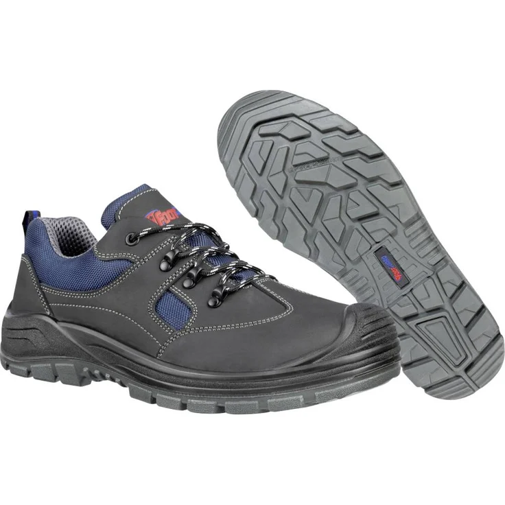 Footguard SAFE LOW S3 FO SR, Sicherheitsschuh nach EN ISO 20345:2022, Schwarz/Blau, Größe 46