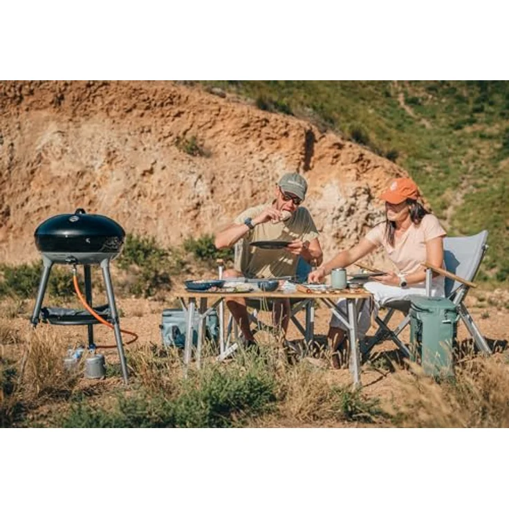 Cadac Carri Chef 50 BBQ 50mbar Gasgrill, tragbarer Campinggrill mit Ø 50 cm, Piezo-Zündung und GreenGrill-Beschichtung – Bild 9
