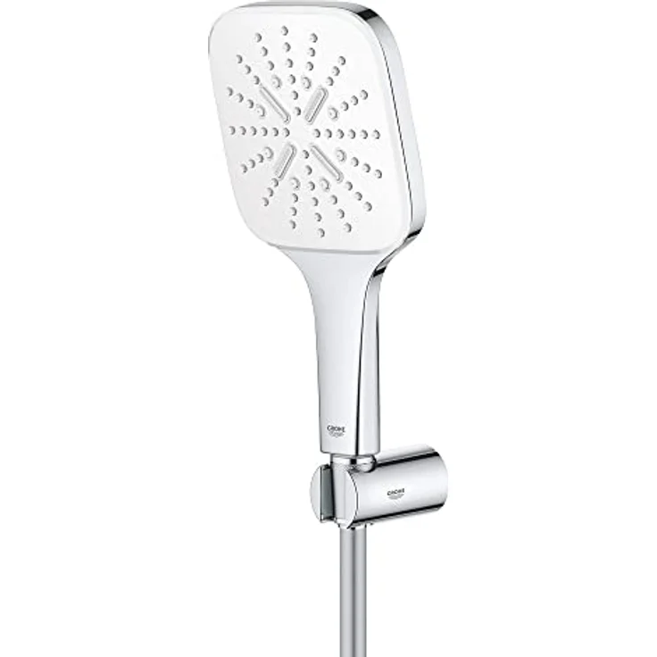 Grohe Rainshower SmartActive 130 Cube Duschbrause Wandhalterset, 3 Strahlarten, 9.50 l/min, chrom – Bild 6