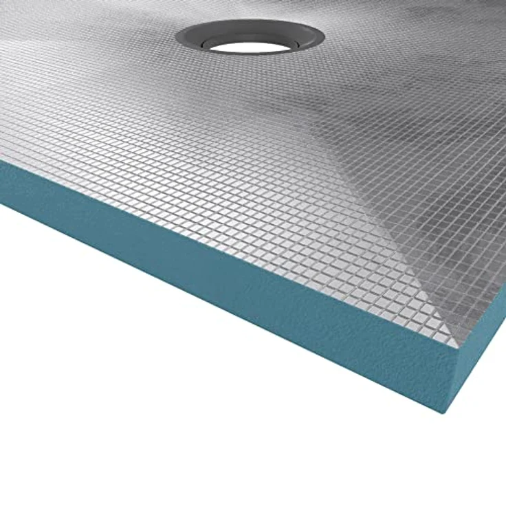 AURLANE Befliesbare Duschwanne, 90 x 90 cm, zuschneidbar, wasserfest für begehbare Dusche – Bild 2