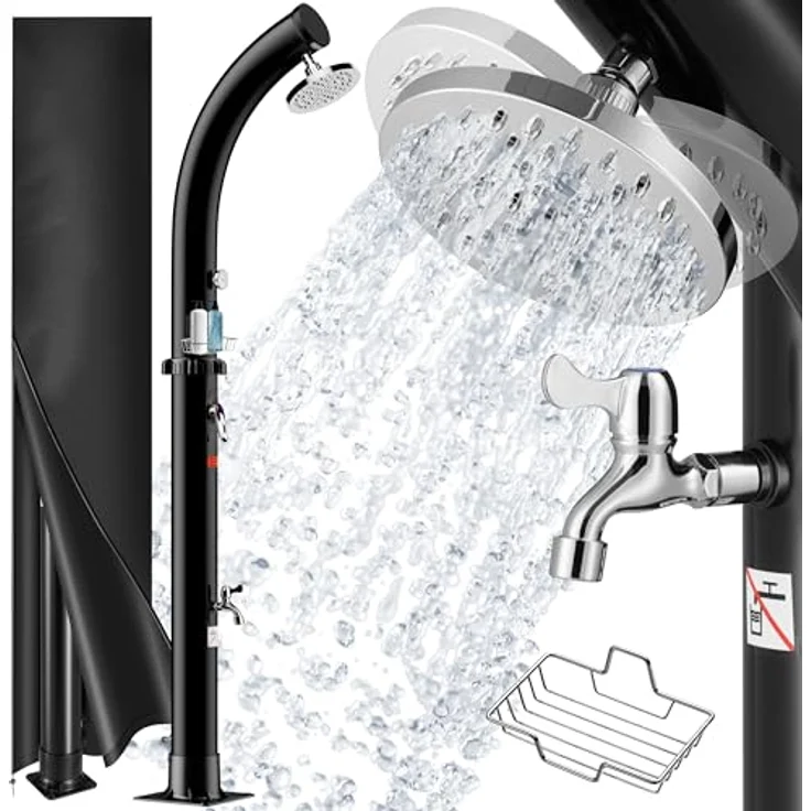 monzana Solardusche Gartendusche Außendusche Camping 20L Pooldusche Regendusche Outdoor – Bild 2