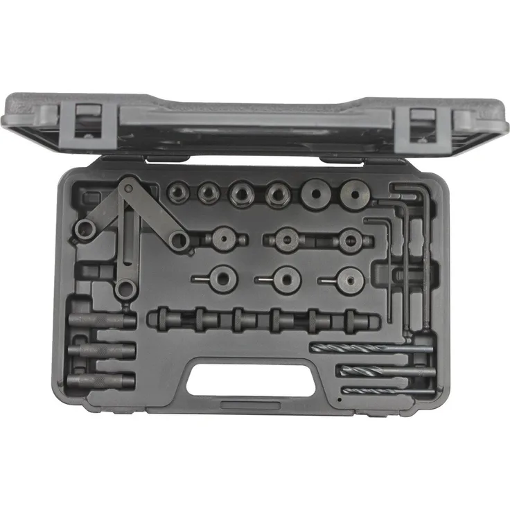 Gedore Red Bohrfutteradapter R15203000, 30-teiliges Zylinderkopf-Bohrlehrensatz für präzises Ausbohren von Stiftschrauben ohne Ausbau des Zylinderkopfes
