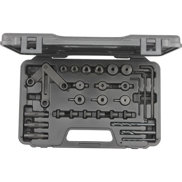 Gedore Red Bohrfutteradapter R15203000, 30-teiliges Zylinderkopf-Bohrlehrensatz für präzises Ausbohren von Stiftschrauben ohne Ausbau des Zylinderkopfes