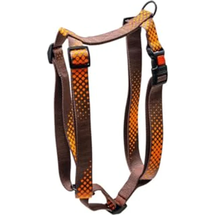 Karlie Hunde-Geschirr Art Sportiv Plus Geschirr mit gedrucktem Motiv Mix and Match, langlebiges Nylonmaterial, verstellbare Größe, Schwarz – Bild 2