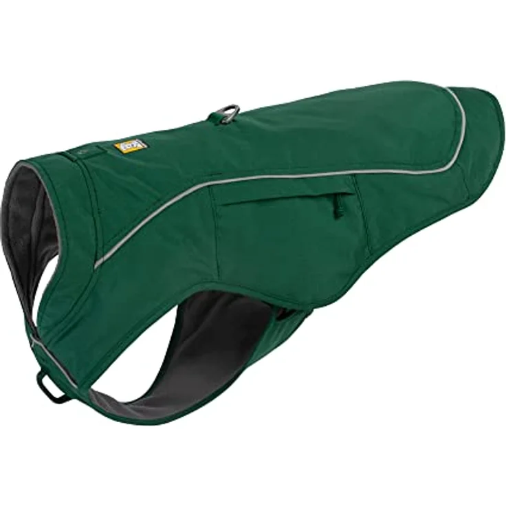 RUFFWEAR Overcoat Fuse 2-in-1-Kombination aus Hundemantel und -Geschirr, mit Fleece Gefütterte Hundejacke, Evergreen XL – Bild 1
