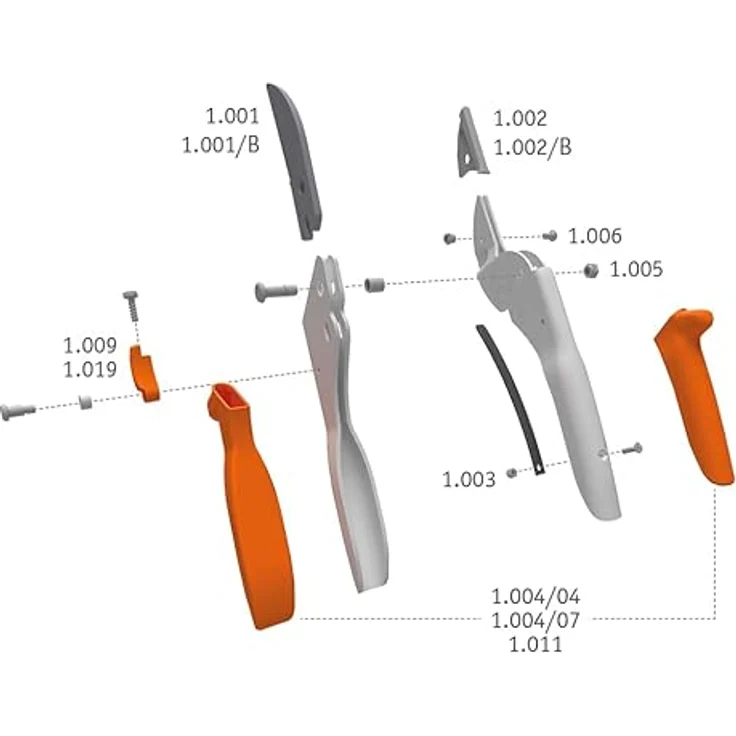 Original LÖWE 1 Profi Amboss Gartenschere 1.107 - Ergonomische Griffform, rostfreier Stahl, ideal für Holzarten wie Eiche Buche Esche – Bild 5