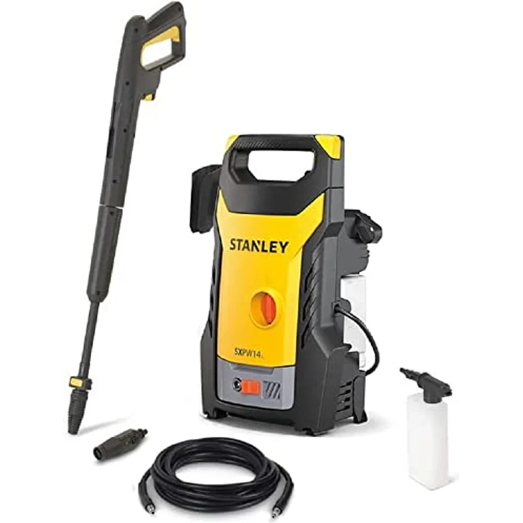 Stanley SXPW14L-E Hochdruckreiniger, 1400 W, 110 bar, 390 l/h, netzbetrieben, leicht und mobil – Bild 1