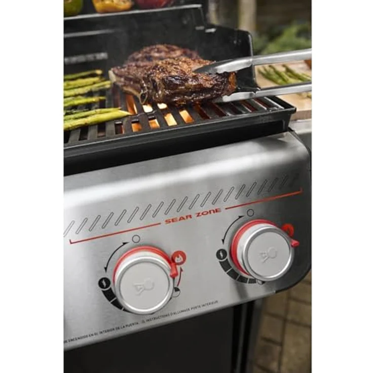 Weber Gasgrill Spirit E-425 GBS, 4 Brenner mit 10,3 kW, Grillfläche 62 x 44 cm, Edelstahl, Sear Boost Funktion – Bild 4