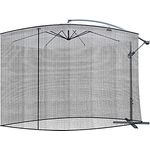 MALATEC Moskitonetz Insektenschutz für Regenschirm, Schwarz, 300 x 260 cm, Spar-Set, 1 St.