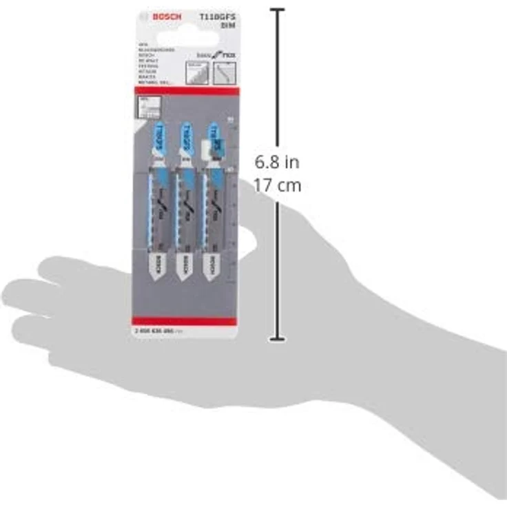 Bosch Professional 3 Stück Stichsägeblatt T 118 GFS Basic for Stainless Steel (Edelstahl, Zubehör Stichsäge) – Bild 4