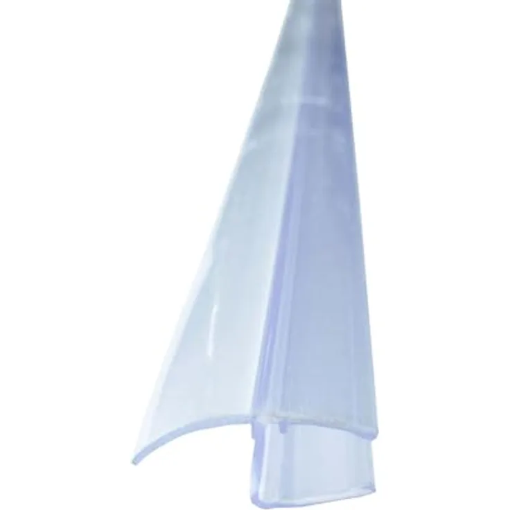 Bagnoxx Spaltdichtung Lange Dichtlippe 2m für 8mm Glas, transparent, UV-beständig, wasserabweisend und schimmelresistent