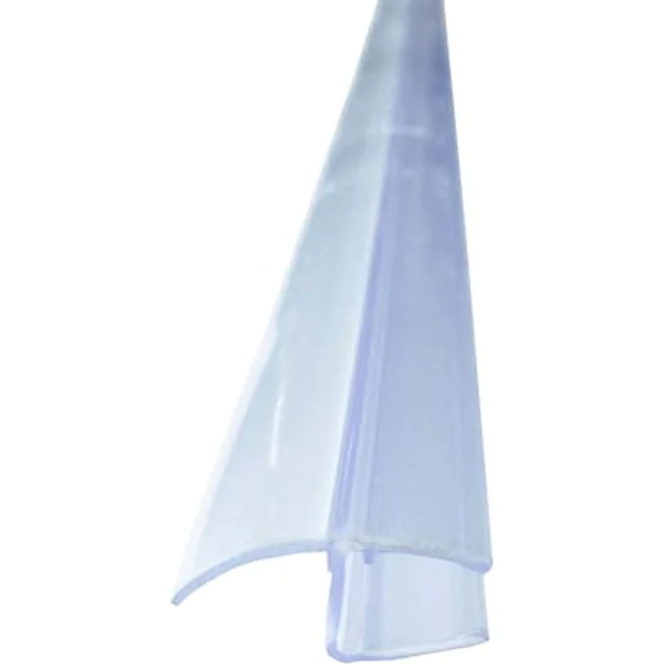 Bagnoxx Spaltdichtung Lange Dichtlippe 2m für 8mm Glas, transparent, UV-beständig, wasserabweisend und schimmelresistent – Bild 1