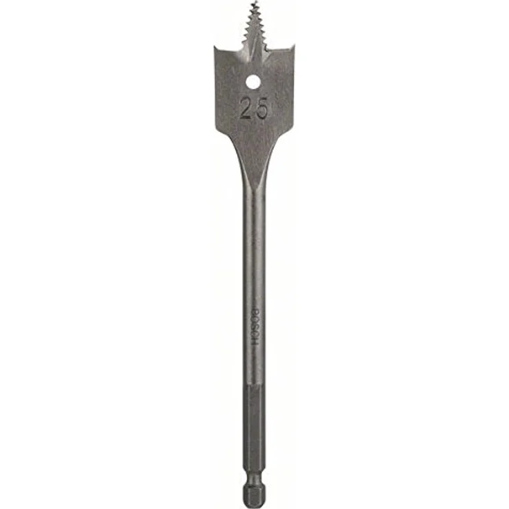 Bosch DIY Flachfräsbohrer Self Cut, Holzbohrer mit 1/4"-Sechskantschaft, Ø 25 mm, selbstzentrierende Gewindespitze, optimierte Schneidengeometrie – Bild 2