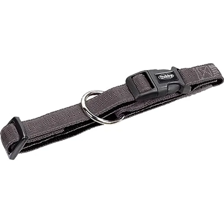Nobby Halsband Soft Grip, dunkelgrau / schwarz L: 30/45 cm, B: 20 mm, 1 Stück